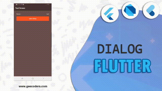 انشاء Dialog في Flutter وارسال واستقبال البيانات من خلاله