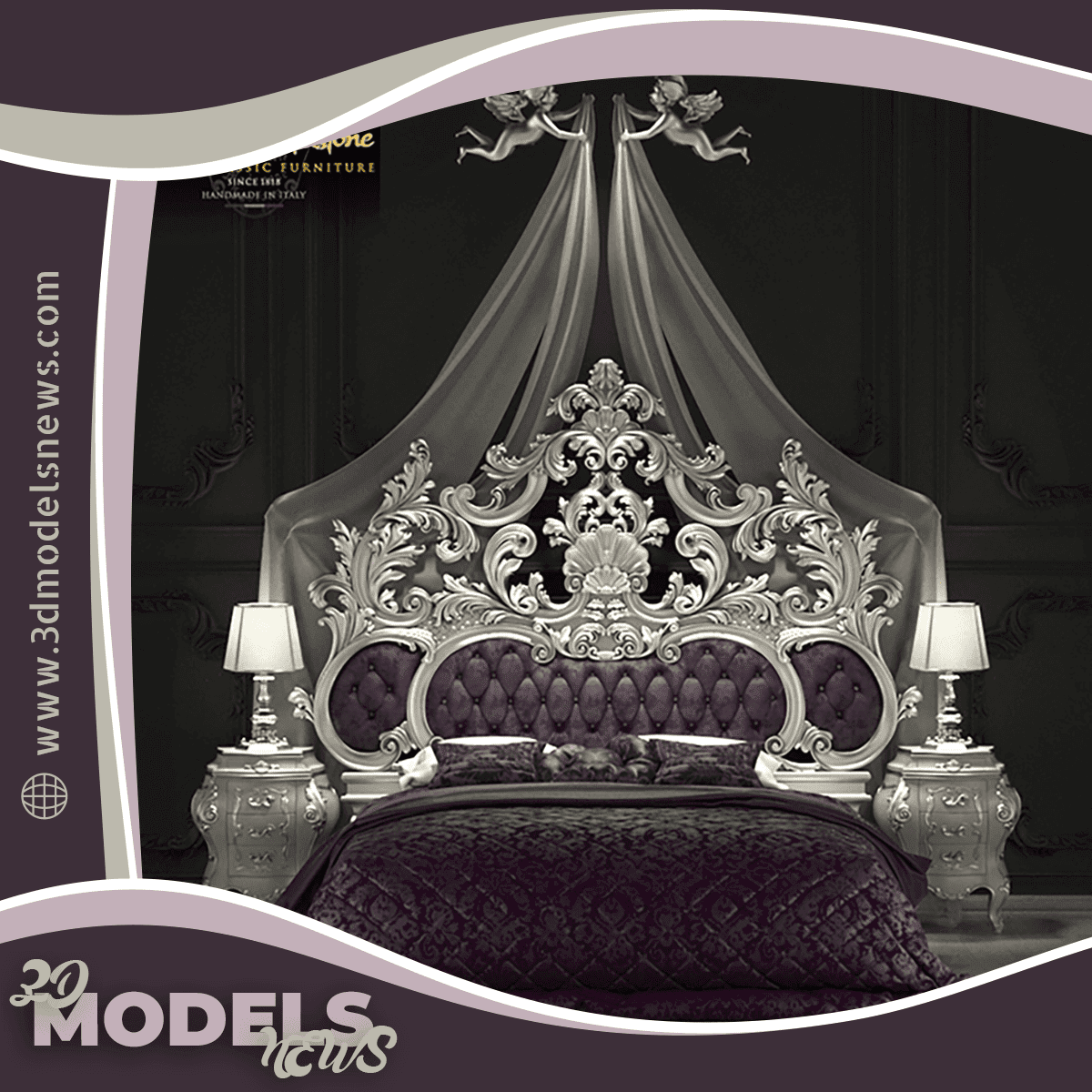 Modenese Gastone Bed Model