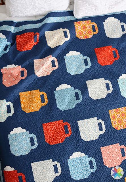 Mod Mugs quilt pattern by Andy Knowlton of A Bright Corner