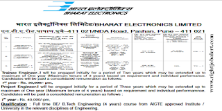 Electronics Mechanical Civil Electrical Engineering Jobs BEL