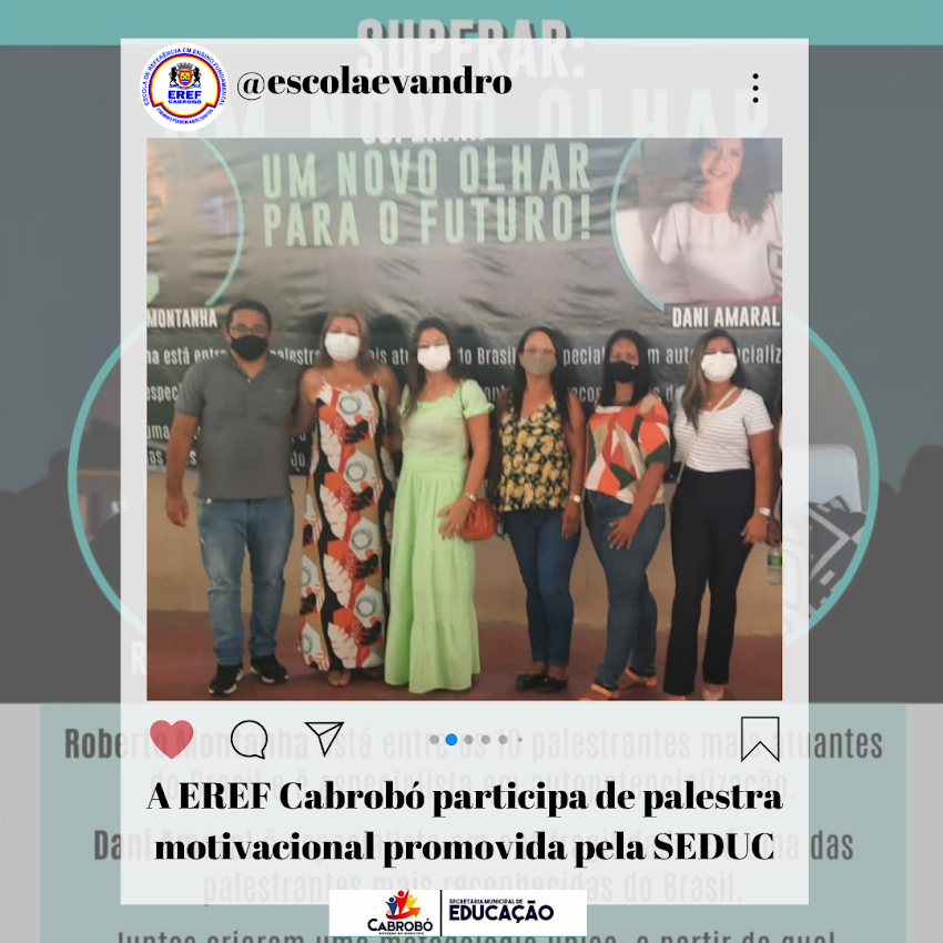 A EREF Cabrobó participa de palestra motivacional promovida pela SEDUC.