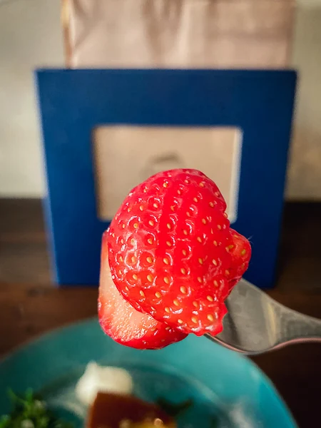 清瀬『お茶とおやつ 和茶』甘酸っぱい苺の果実