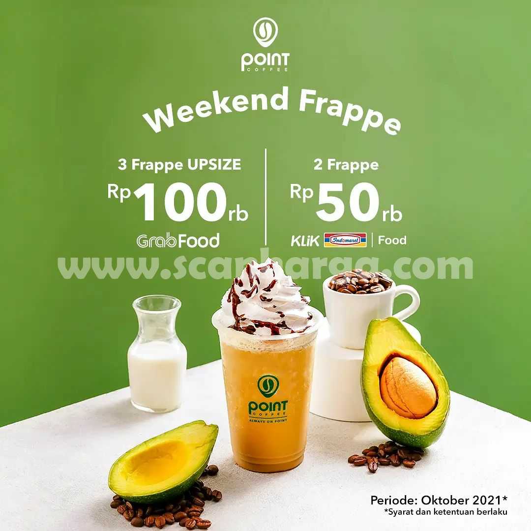 Promo POINT COFFEE Weekend Frappe – Via Grabfod & Gofood