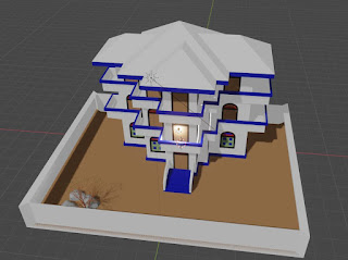 Bungalow royalty free 3d models fbx obj blend