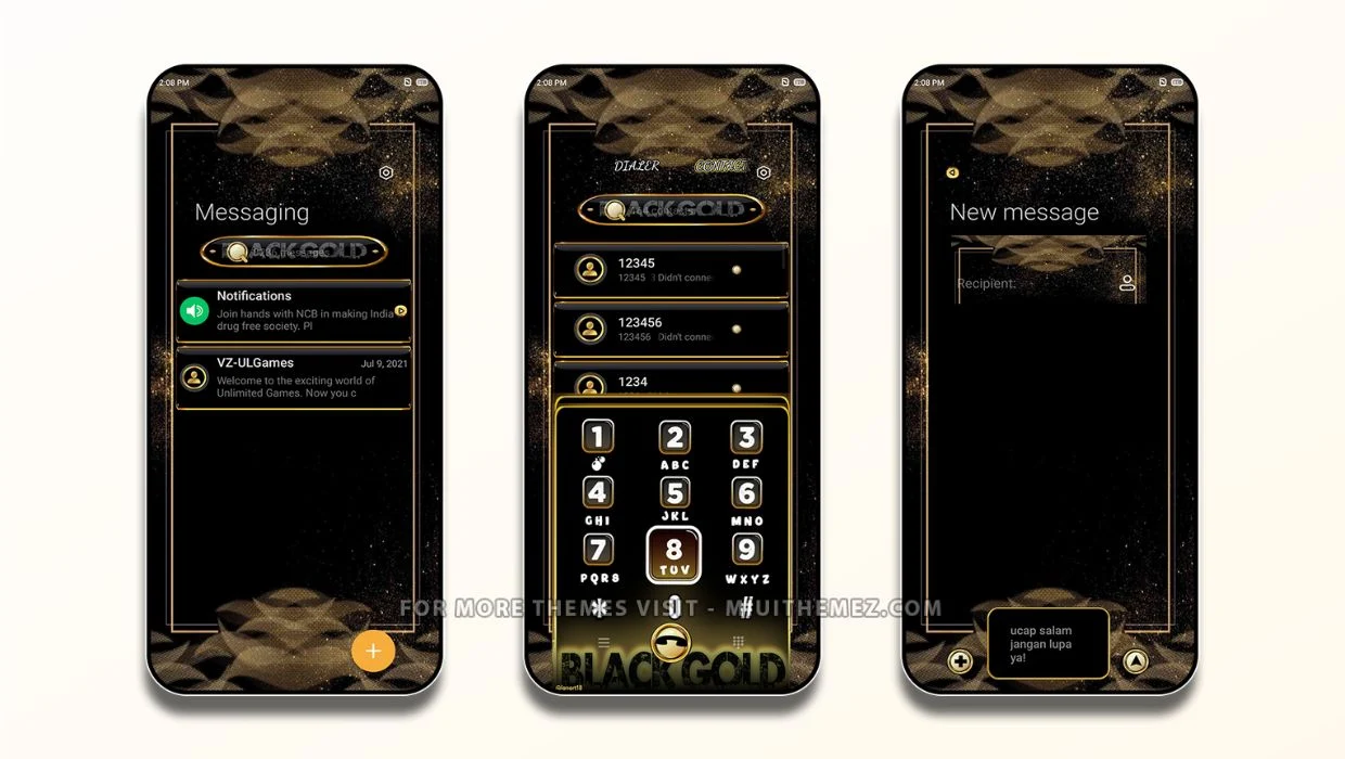 GOLDEN BLVCK V12.5 MIUI Theme