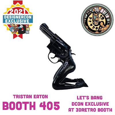 Designer Con 2021 Exclusive Let’s Bang Black Edition Resin Figure by Tristan Eaton x 3DRetro