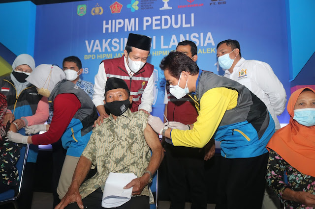 Wabup Syah Puji Upaya HIPMI Bantu Pemerintah Dorong Capaian Vaksinasi Lansia