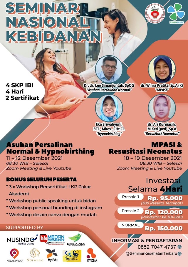 (4 SKP IBI) Asuhan Persalinan Normal & Hypnobirthing, MPASI & Resusitasi Neonatus 