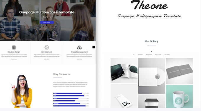 Theone - Onepage Multiporpose Template