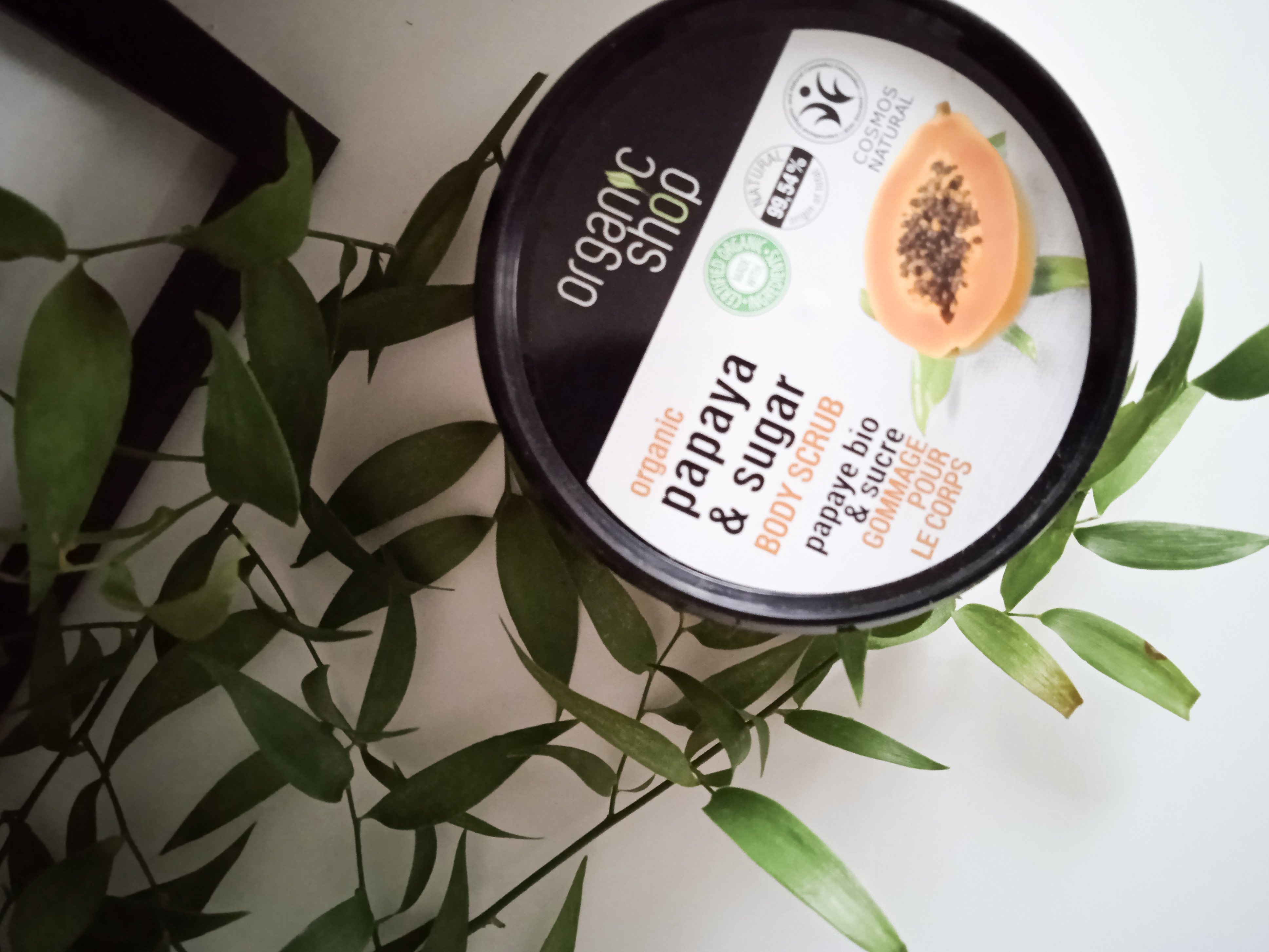 Organic Shop papaya & sugar body scrub