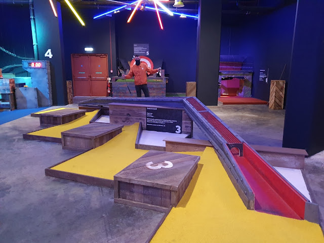 Crazier Golf at Boom: Battle Bar at the Castle Quarter shopping and entertainment centre in Norwich