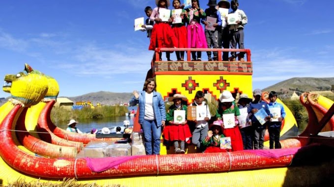 BNP continúa el recorrido 'Libros Viajeros BNP' por el lago Titicaca