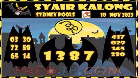 Prediksi Sydney Kalong Keramat Jumat 10-November-2023