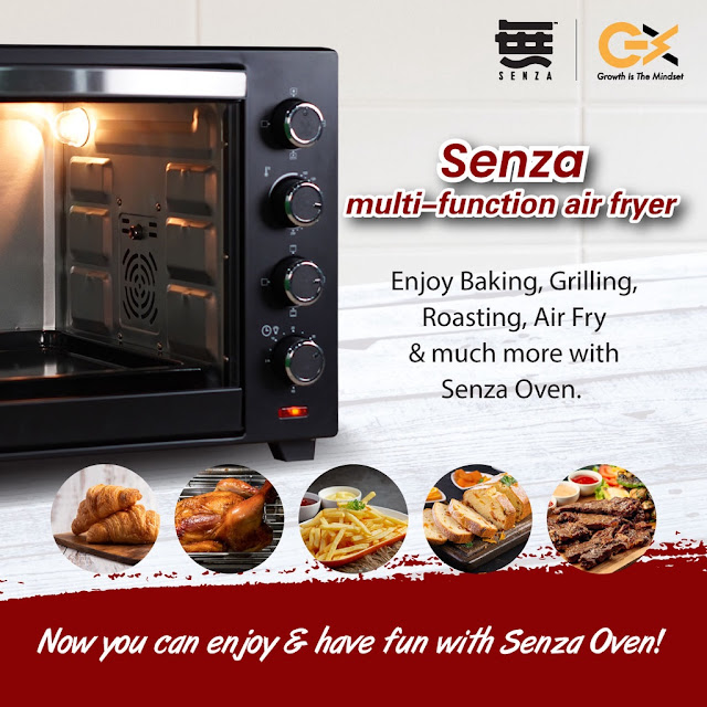 Introducing SENZA 2-in-1 Hybrid Air Fryer Oven With e-Recipes By Chef Yuki