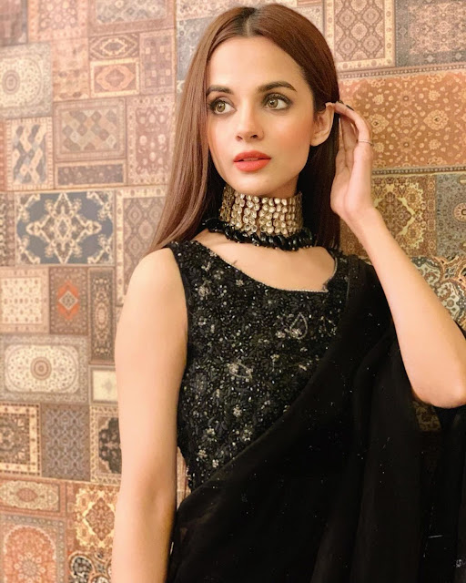 Black Punjabi Suit Design with Laces