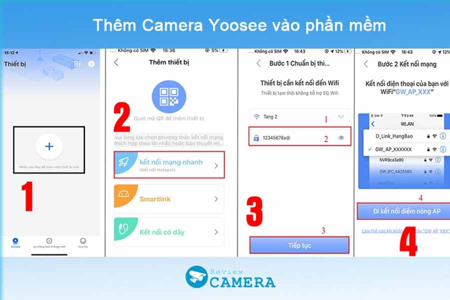 Thêm camera vào phần mềm Yoosee