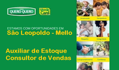 Quero-Quero em São Leopoldo abre vagas para Consultor de Vendas e Auxiliar de Estoque