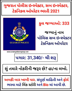 Gujarat Police Inspector Recruitment