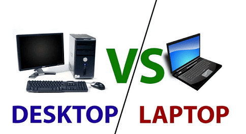 Different B/W Laptop and Desktop