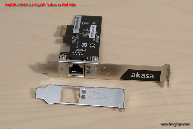 DETALLE TARJETA DE RED PCIe AKASA 2.5 GIGABIT