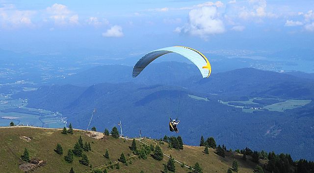 Paragliding in Gerlitzen, Austria
