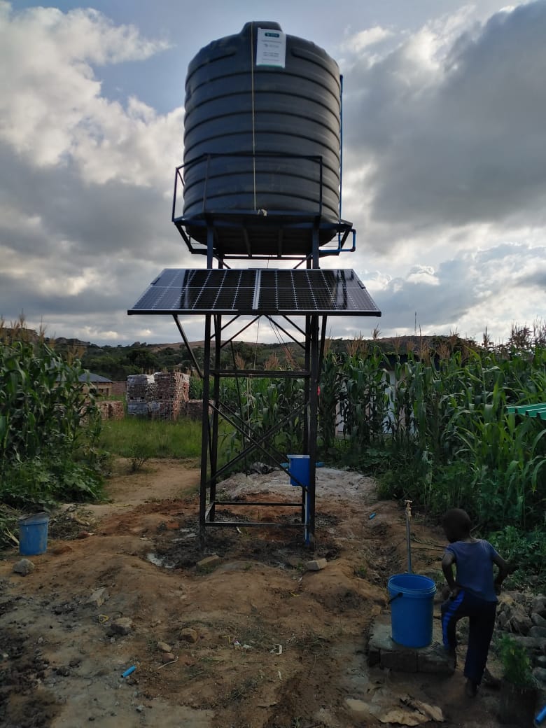 0.75HP Solar Powered Borehole Installation