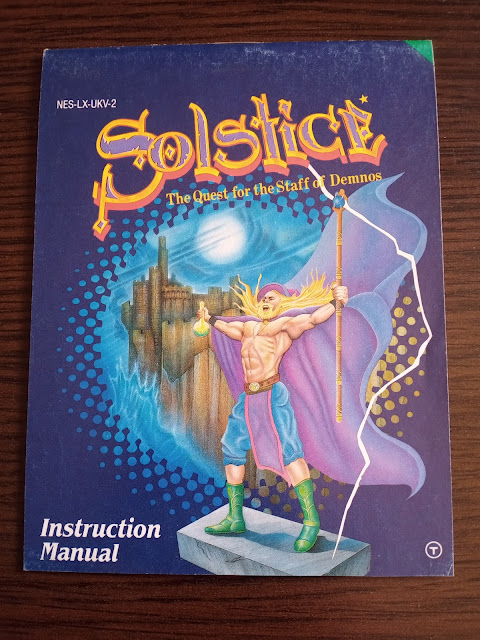 Juego de NES Solstice. Instrucciones