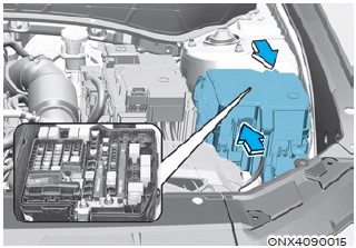 Engine compartment fuse panel