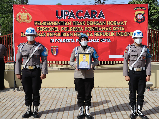 Langgar Kode Etik, 1 Anggota Polisi Pontianak di Pecat