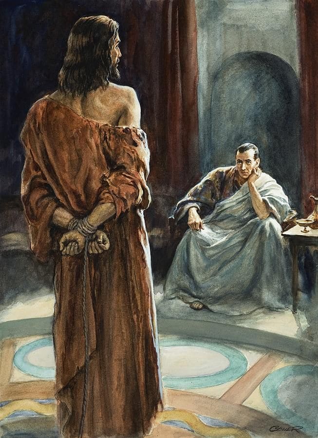 Jesús es juzgado por Pilato (Mateo 27:11-14)
