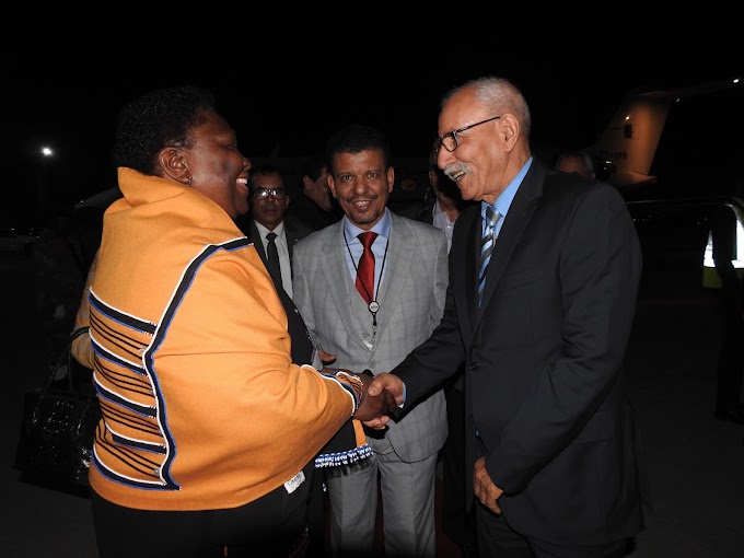 El Presidente Saharaui llega a Sudáfrica para participar en la cumbre de BRICS