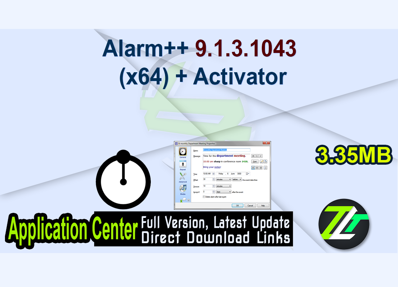 Alarm++ 9.1.3.1043 (x64) + Activator
