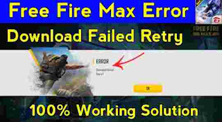 Free fire max download failed retry