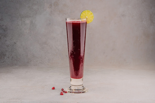 A Glass of Pomegranate Juice