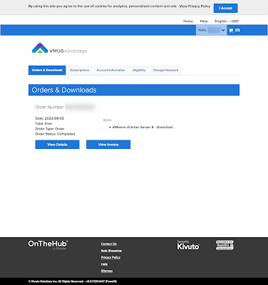 VMUG Headquarters 注文一覧