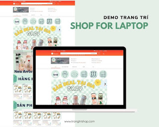 Share Template Shopee ngành bách hóa online setup cho gian hàng shopee