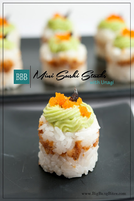 Mini Sushi Stacks with Unagi