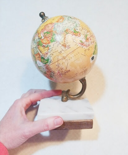 Upcycled Globe Thrift Shop Flip