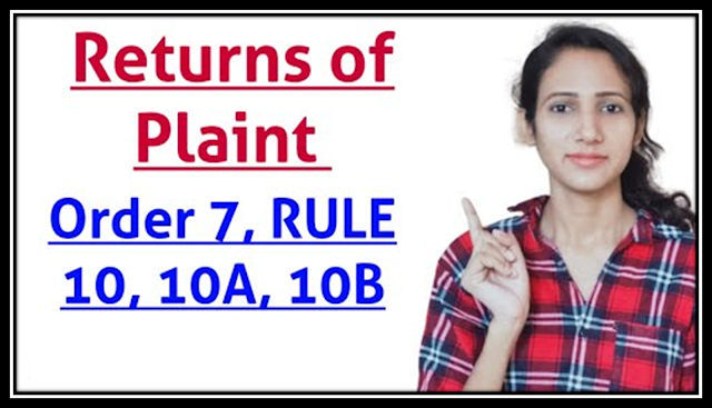 Application for Return of Plaint under ORDER 7 Rule 10 CPC Format