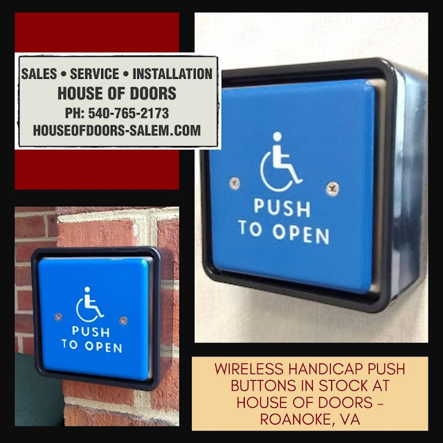 Wireless handicap push buttons in stock at  House of Doors - Roanoke, VA