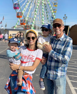 Morgan Petty with her husband Kyle Petty & their kids