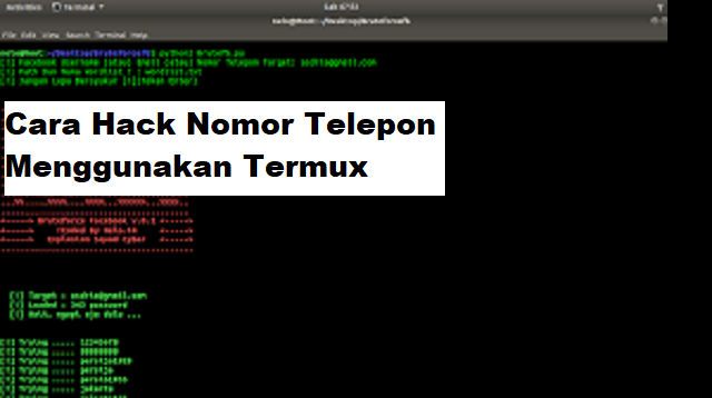 Cara Hack Nomor Telepon Menggunakan Termux