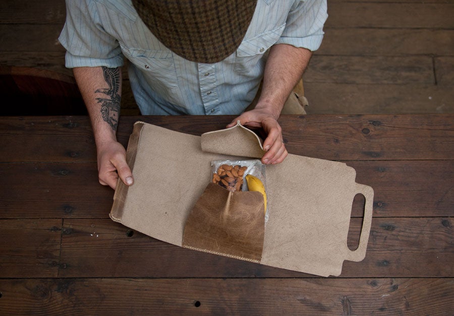 DIY Leather Lunch Bag Tutorial