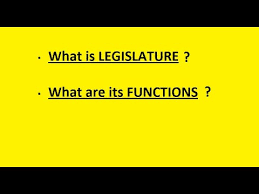 10 Main Functions of the Legislature Branch of Government