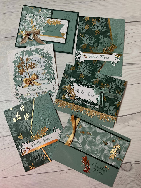 six hand made floral card ideas using Stampin' Up! Eden's Garden Collection