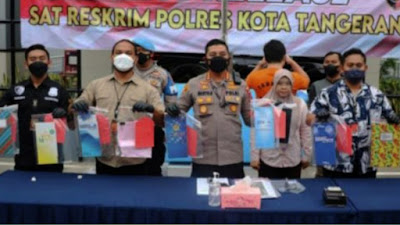 Tindak Pidana Pemalsuan Merek Dagang, 2 Pasutri Kini Diamankan Polresta Tangerang Polda Banten