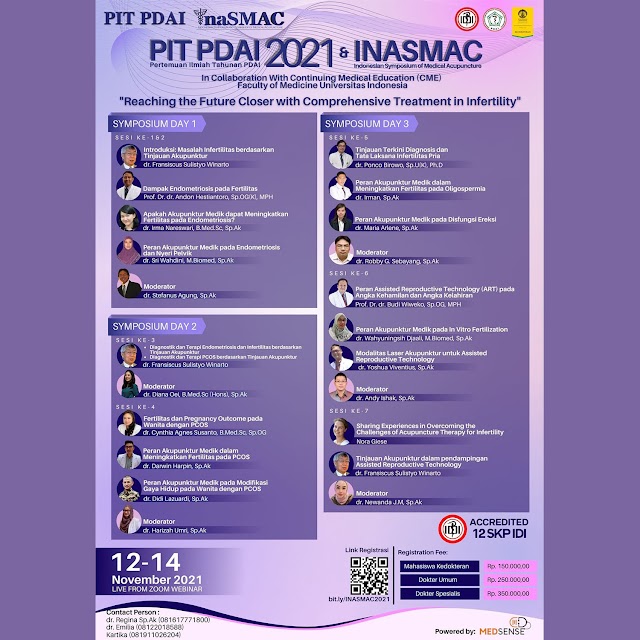 (Total 12 SKP IDI) Pertemuan Ilmiah Tahunan PDAI 2021 & Indonesian Symposium of Medical Acupuncture (INASMAC)