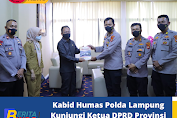 Kabid Humas Polda Lampung Kunjungi Ketua DPRD Provinsi Lampung