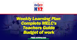 Weekly Learning Plan | BOW | Complete MELC's | Teachers Guide