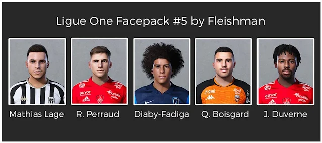 Ligue One Facepack #5 For eFootball PES 2021